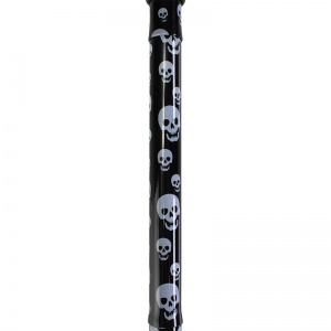 Cartoon Skulls Derby Adjustable Folding Walking Stick