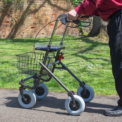 Coopers Four-Wheel Rolling Walker with Seat