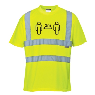 Portwest CV78 Hi-Vis Social Distancing T-Shirt