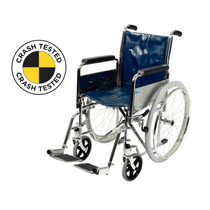 Days Chrome-Plated Self-Propelled Wheelchair (Crash Tested)