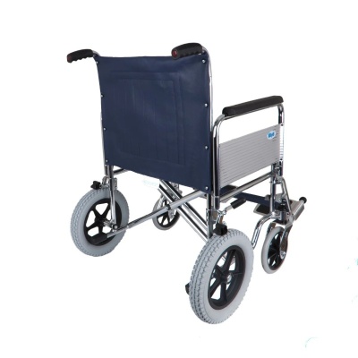 Days Heavy Duty Chrome-Plated Attendant-Propelled Transit Wheelchair (Crash-Tested)