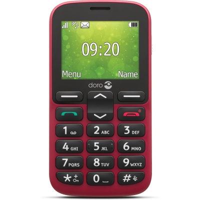 Doro 1380 Easy Mobile Phone (Red) | Health and Care