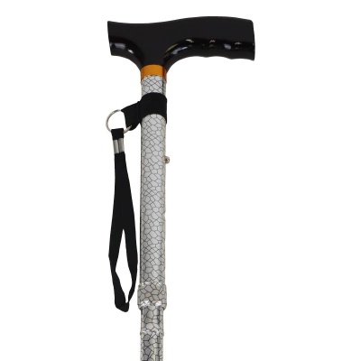 Drive Medical Stained Glass Patterned Folding Walking Cane with Strap