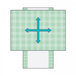 Etac SatinSheet In2Sheet 4D Four Direction Mini Incontinence Draw Sheet