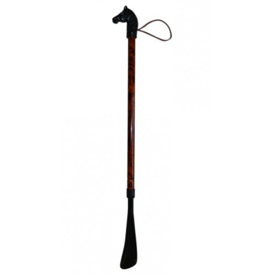 Finna Horse Handle Height-Adjustable Shoe Horn with Hanging Loop