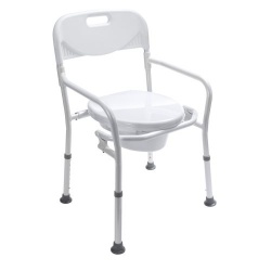 Foldable Toilet Frame with Back Rest :: Sports Supports | Mobility ...