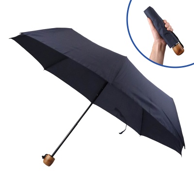 Fulton Hackney Gents' Compact Folding Umbrella (Navy)