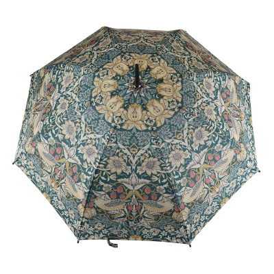 Fulton Kensington-2 Morris and Co. UV Walking Umbrella (Strawberry Thief)