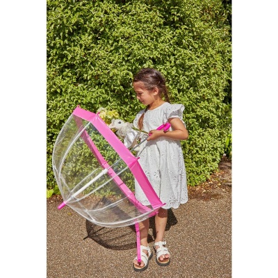 Fulton Funbrella Clear Dome Children's Umbrella (Pink)