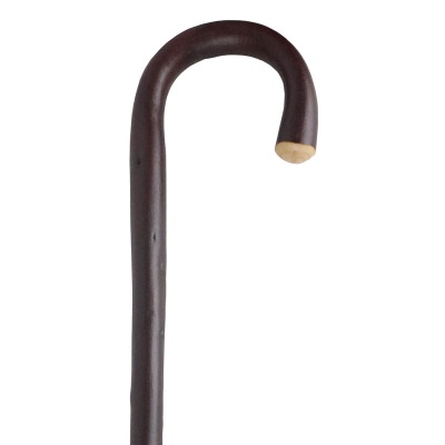 Gent's Chestnut Walking Stick with Crook Handle