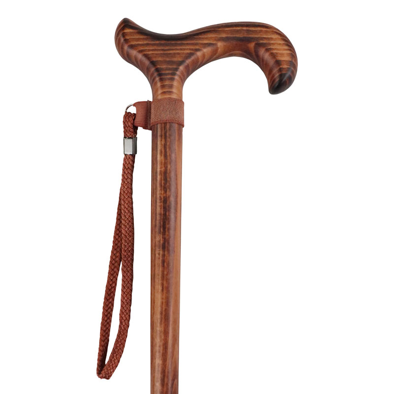 Gents' Scorched Beech Derby Walking Cane