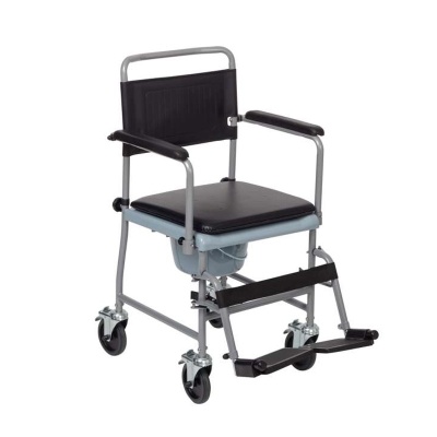 Glideabout Wheeled Adjustable Commode Chair