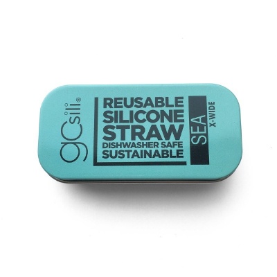 GoSilli Reusable X-Wide Straw + Tin