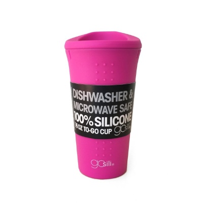 GoSili Oh! No Spill Cup Pink