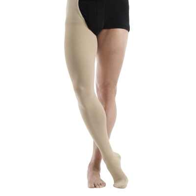 Sigvaris Essential Comfortable Unisex Class 2 Savannah Compression Tights with Waist Attachment