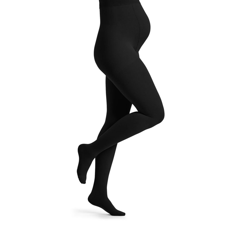 Sigvaris Magic Class 2 Closed Toe Maternity Compression Tights - Black