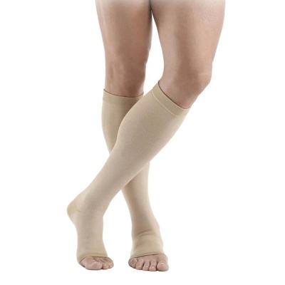 Sigvaris Traditional 500 Calf Class 4 (RAL) Beige Compression Stockings with Open Toe