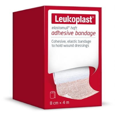 Leukoplast Elastomull Haft Highly Elastic Cohesive Bandage (8cm x 4m Roll)