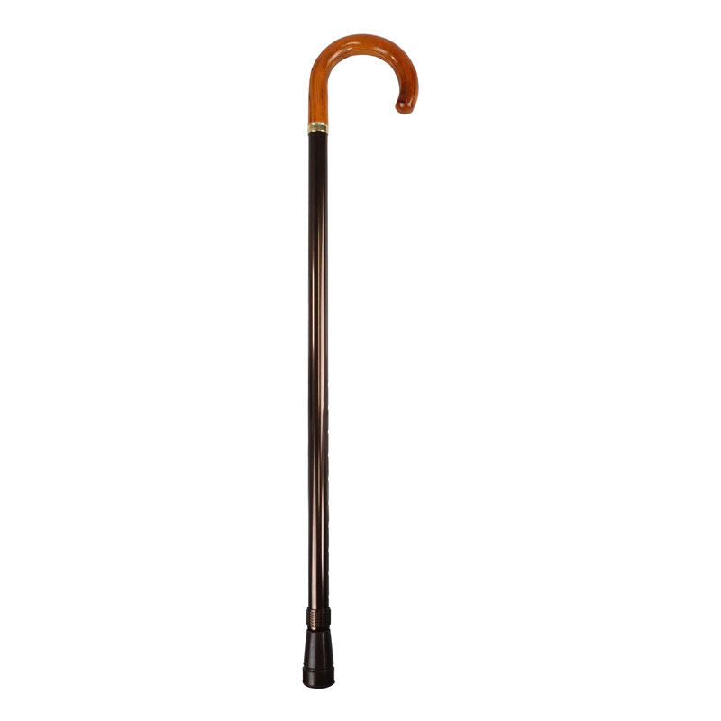 Height Adjustable Ash Crook Walking Stick