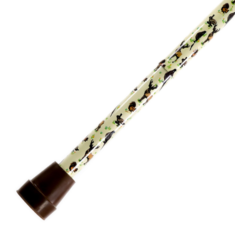 Height-Adjustable Folding Woodlands Derby Walking Stick