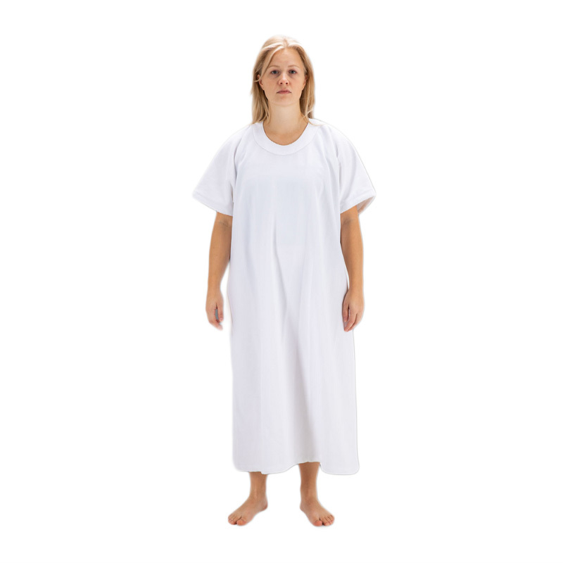 Tetcon V-Neck Anti-Suicide Smock (White)