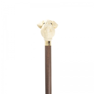 Imitation Ivory Pig Hardwood Cane