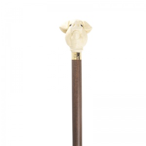 Imitation Ivory Pig Hardwood Cane