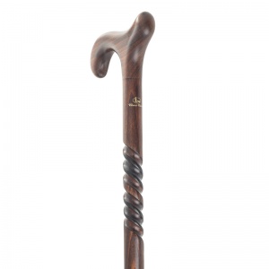 Ladies' Beech Derby Walking Stick with Spiral