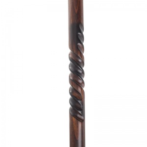 Ladies' Beech Derby Walking Stick with Spiral