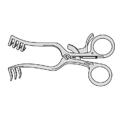 Weitlander Retractor With 3 Into 4 Teeth Blunt 115mm