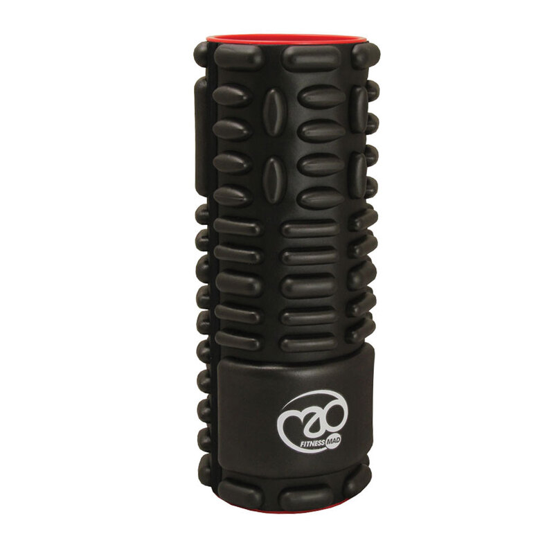 Fitness-Mad 32cm Black Vari-Massage Foam Roller