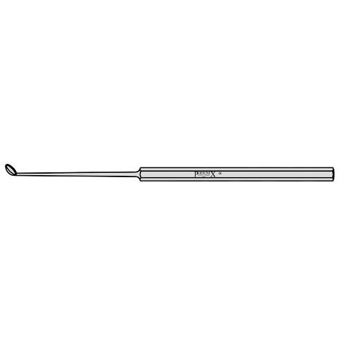 Buck Aural Curette Angled Blunt Single End 2.5mm Diameter 145mm Angled