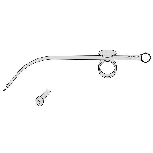 Magill Suction Tube 3.0mm Dia Distal Tip Tapered Tube With Finger Ring ...