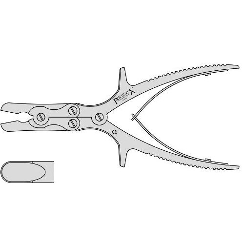 Northfield Bone Rongeur Heavy With 10mm Bite And Compound Action 230mm Straight