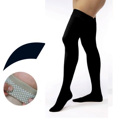 JOBST Opaque Compression Class 2 (23 - 32mmHg) Thigh High Black Closed ...