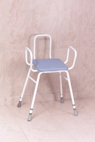 Polyurethane Moulded Perching Stools - Adjustable Height with Armrests and Backrest