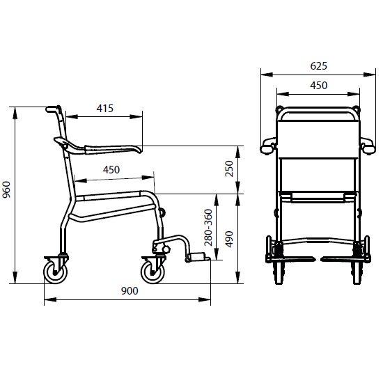 Linido Swimming Pool Hoist Chair | Health and Care