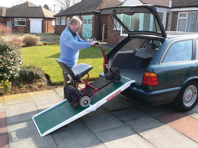 Folding Scooter And Wheelchair Ramp Sports Supports Mobility   M13608 