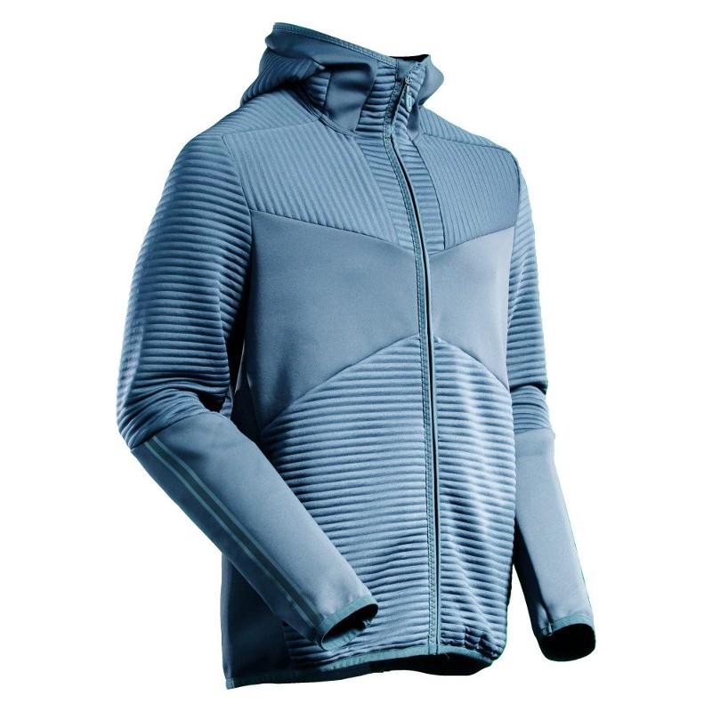 Mascot Breathable Fleece Running Hoodie (Blue)