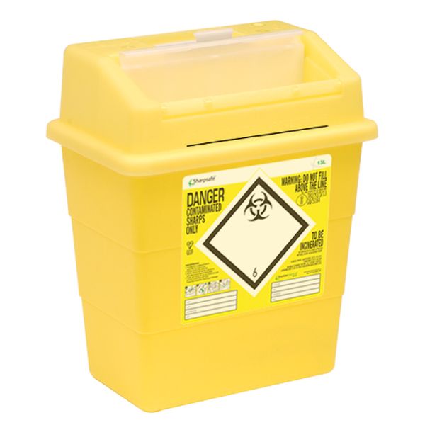 Sharpsafe 13 Litre Sharps Disposal Units (Pack of 20) :: Sports ...