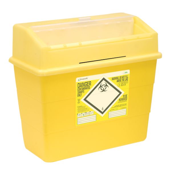 Sharpsafe 30 Litre Sharps Disposal Units (Pack of 10) :: Sports ...