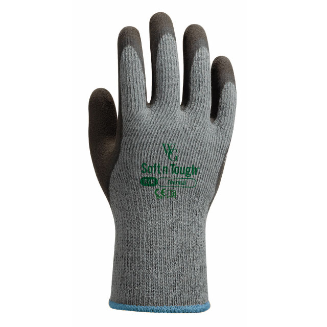 Towa WithGarden Ash Grey Soft and Tough Thermal Gardening Gloves