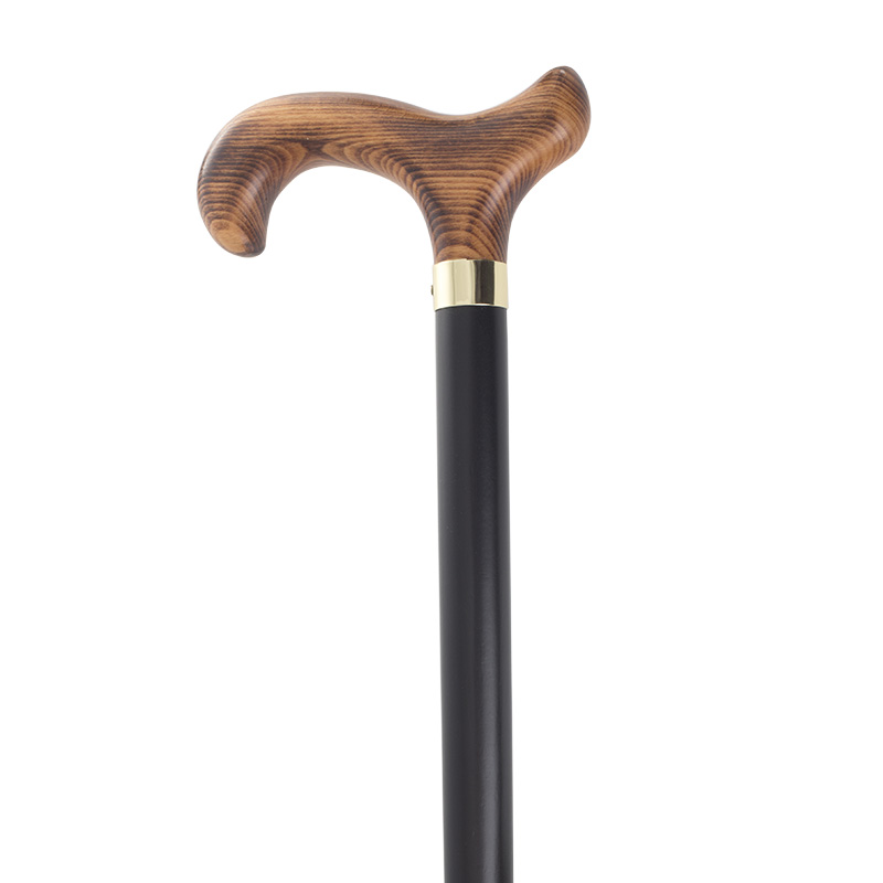 Black Natural Derby Handle Wooden Walking Stick | Health and Care