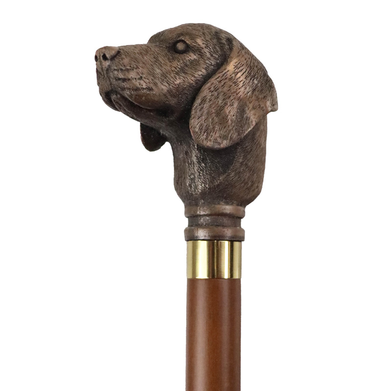 Bronze-Effect Golden Retriever Collectors' Walking Stick