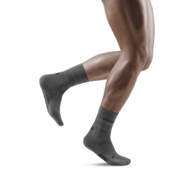 CEP Grey Reflective Compression Socks for Men | Health and Care