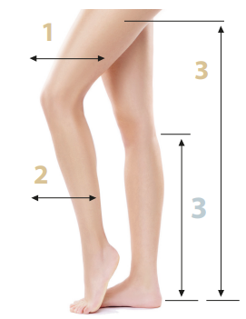 Covidien TED Anti-Embolism Thigh Length Stocking Measurements