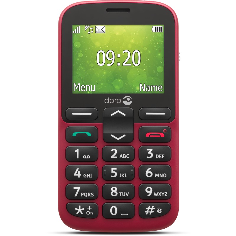 Doro 1380 Easy Mobile Phone (Red) | Health and Care