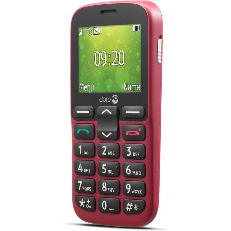 Doro 1380 Easy Mobile Phone (Red) | Health and Care