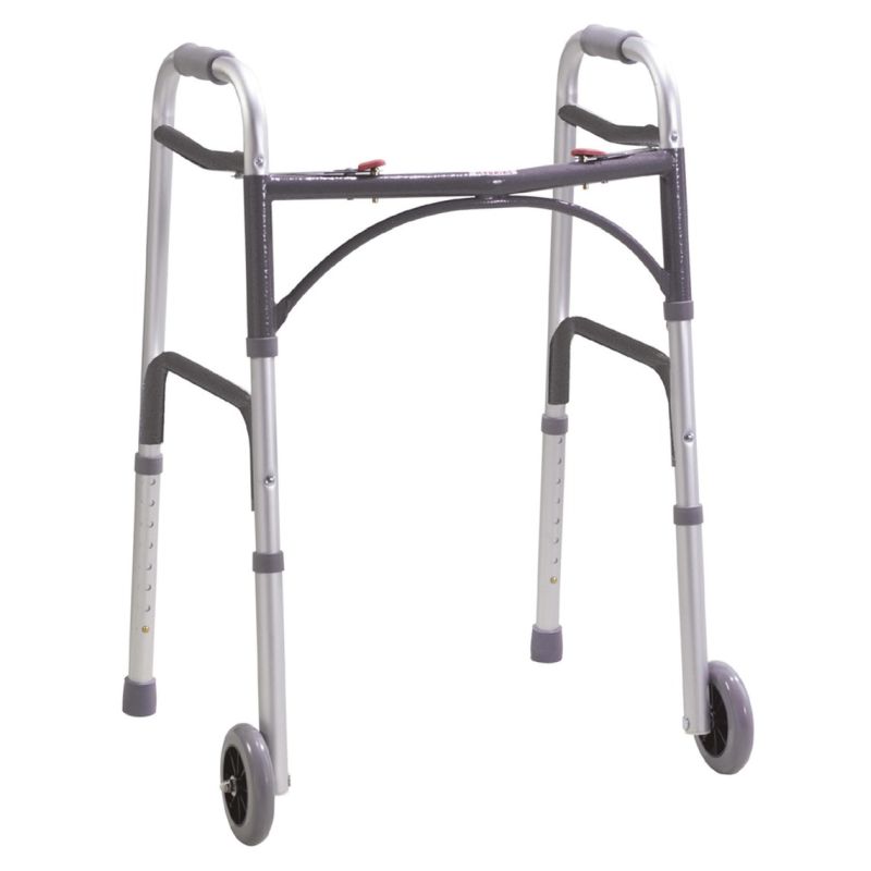 Folding Walking Frame with Wheels | Health and Care