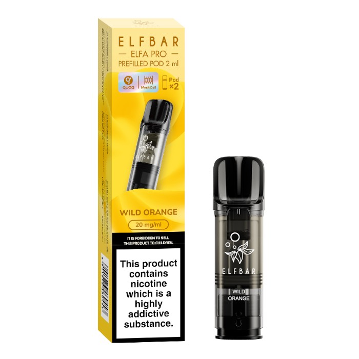 Elf Bar ELFA PRO Wild Orange E-Cigarette Refill Pods (Pack of 2)